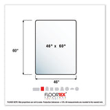 Cleartex Megamat Heavy-duty Polycarbonate Mat For Hard Floor-all Carpet, 46 X 60, Clear