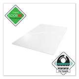 Cleartex Ultimat Polycarbonate Chair Mat For Low-medium Pile Carpet, 48 X 53, Clear