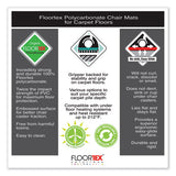 Cleartex Ultimat Polycarbonate Chair Mat For High Pile Carpets, 60 X 48, Clear