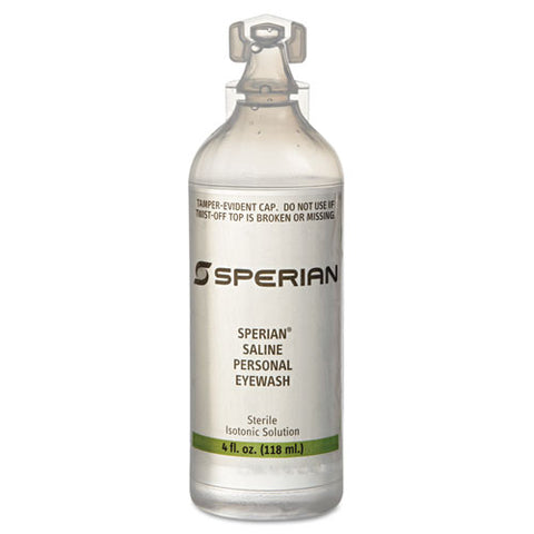 Saline Personal Eyewash Bottles, 4oz, 24-ct