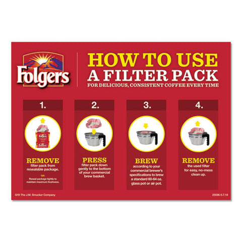 Coffee Filter Packs, Decaffeinated Classic Roast, 9-10oz, 40-carton