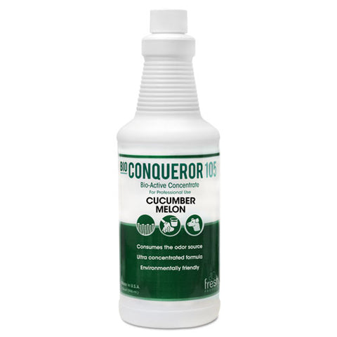 Bio Conqueror 105 Enzymatic Odor Counteractant Concentrate, Cucumber Melon, 1 Qt, 12-carton