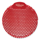 Slant7 With Terminator Urinal Screen, Evergreen, Red, 5-box