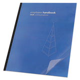 Clear View Presentation Binding System Cover, 11 1-4 X 8 3-4, Clear, 100-box