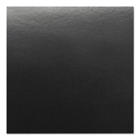Leather Look Presentation Covers For Binding Systems, 11.25 X 8.75, Black, 50 Sets-pack