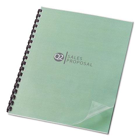 Design View Presentation Binding System Covers, 11 X 8 1-2, Clear, 25-pack