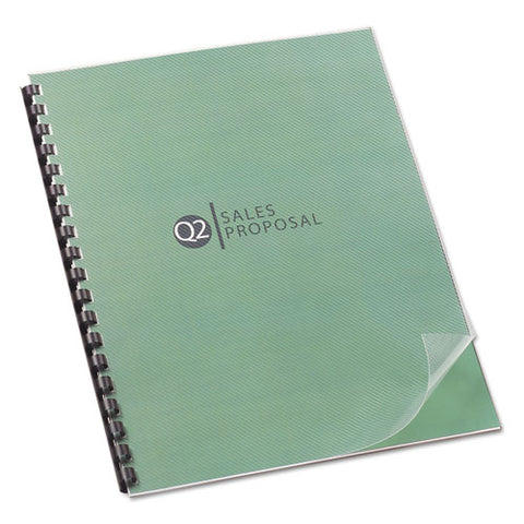 Design View Presentation Binding System Covers, 11 X 8 1-2, Clear, 25-pack