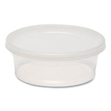 Plastic Deli Container With Lid, 8 Oz, Clear, Plastic, 240/carton