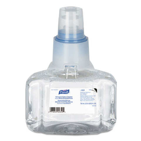 Green Certified Advanced Refreshing Foam Hand Sanitizer, For Ltx-7, 700 Ml, Fragrance-free, 3-carton