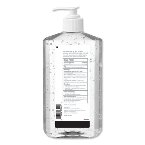 Advanced Refreshing Gel Hand Sanitizer, Clean Scent, 20 Oz Pump Bottle