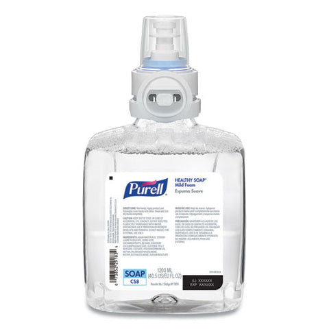 Professional Healthy Soap Mild Foam, Fragrance-free, 1,200 Ml, For Cs8 Dispensers, 2-carton