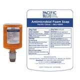 Pacific Blue Ultra Manual Dispenser Foam Refill, Antimicrobial, Pacific Citrus, 1,200 Ml, 4-carton