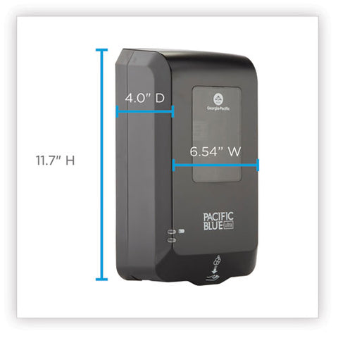 Pacific Blue Ultra Automated Touchless Soap-sanitizer Dispenser, 1,000 Ml, 6.54 X 11.72 X 4, Black