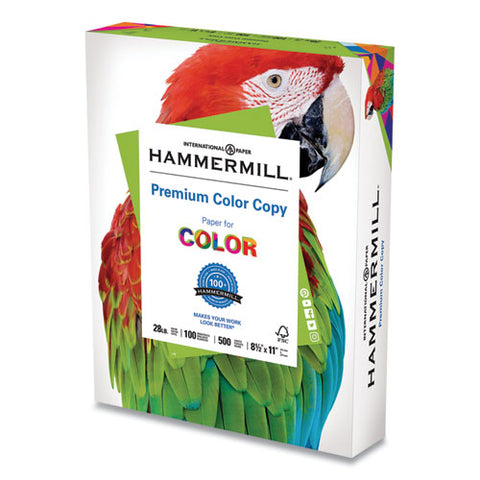 Premium Color Copy Print Paper, 100 Bright, 28lb, 8.5 X 11, Photo White, 500-ream
