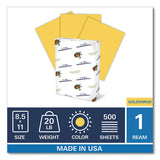 Colors Print Paper, 20lb, 8.5 X 11, Goldenrod, 500-ream