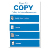 Copy Plus Print Paper, 92 Bright, 20 Lb, 8.5 X 11, White, 500 Sheets-ream, 10 Reams-carton, 40 Cartons-pallet