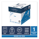 Tidal Print Paper Express Pack, 92 Bright, 20lb, 8.5 X 11, White, 2,500 Sheets-carton