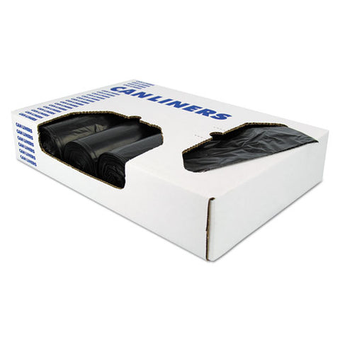 X-liner Reprocessed Liners, 60 Gal, 1.7 Mil, 38" X 58", Black, 100-carton