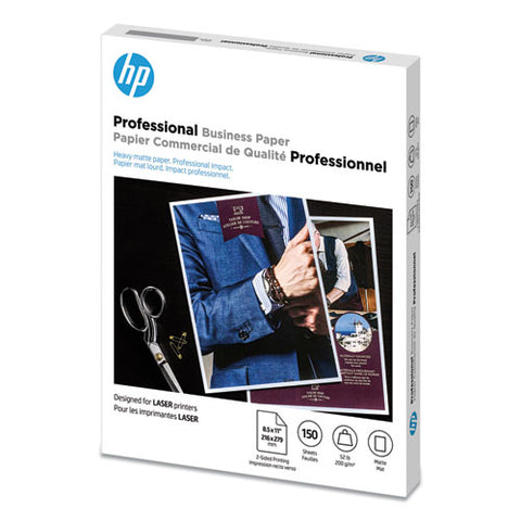 Professional Business Paper, 52 Lb, 8.5 X 11, Matte White, 150-pack
