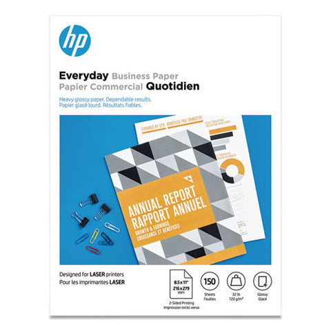 Everyday Business Paper, 32 Lb, 8.5 X 11, Glossy White, 150-pack