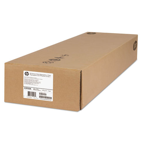Premium Matte Polypropylene Paper, 2" Core, 36" X 75 Ft, Matte White, 2-pack