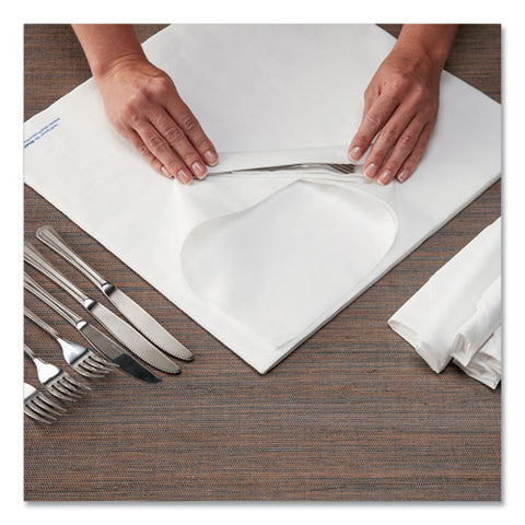 Airlaid Flat Pack Napkins, 1 Ply, 15.5 X 15.5, White, 1,000-carton