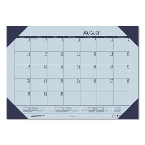 Recycled Ecotones Academic Desk Calendar, 18.5 X 13, Cordovan Corners, 2021-2022