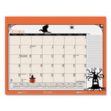 Earthscapes Seasonal Desk Pad Calendar, 22 X 17, Illustrated Holiday, 2021
