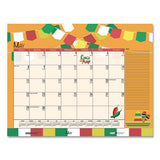 Earthscapes Seasonal Desk Pad Calendar, 22 X 17, Illustrated Holiday, 2021