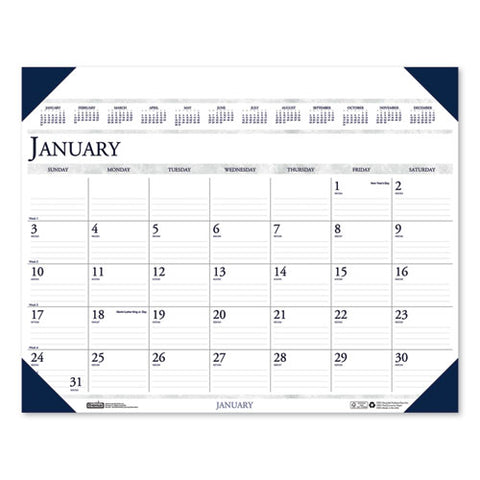 Executive Monthly Desk Pad Calendar, 24 X 19, 2021