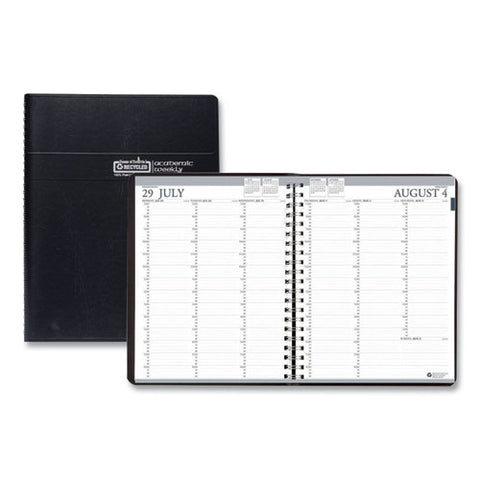 Recycled Professional Academic Weekly Planner, 11 X 8.5, Black, 2021-2022