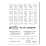 Recycled Ruled Planner With Stitched Leatherette Cover, 10 X 7, Black, 2020-2022