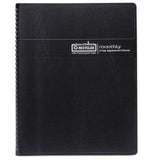 Recycled 24-month Ruled Monthly Planner, 11 X 8.5, Black, 2021-2022