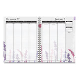 100% Recycled Wild Flower Monthly Weekly Planner, 9 X 7, Wild Flowers, 2021