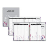 100% Recycled Wild Flower Monthly Weekly Planner, 9 X 7, Wild Flowers, 2021