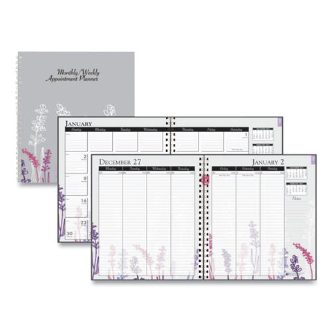 100% Recycled Wild Flower Monthly Weekly Planner, 9 X 7, Wild Flowers, 2021