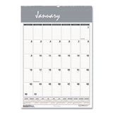Recycled Bar Harbor Wirebound Monthly Wall Calendar, 22 X 31.25, 2021
