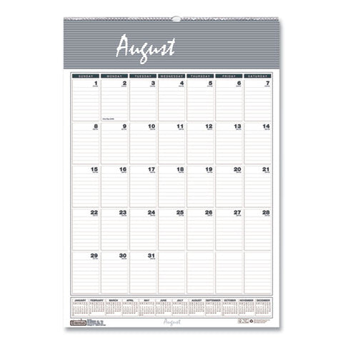 Recycled Bar Harbor Wirebound Academic Monthly Wall Calendar, 15.5 X 22, 2021-2022