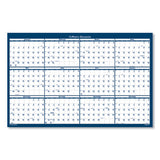 Recycled Poster Style Reversible-erasable Yearly Wall Calendar, 24 X 37, 2021