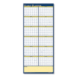 Recycled Reversible Yearly Wall Planner, 60 X 26, 2021