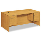 10500 Series Double Pedestal Desk, 72" X 36" X 29.5", Harvest