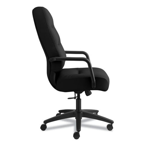 Pillow-soft 2090 Series Executive High-back Swivel-tilt Chair, Supports Up To 300 Lbs., Black Seat-black Back, Black Base