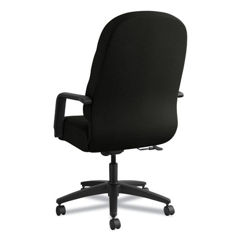Pillow-soft 2090 Series Executive High-back Swivel-tilt Chair, Supports Up To 300 Lbs., Black Seat-black Back, Black Base