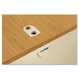 38000 Series Double Pedestal Desk, 72" X 36" X 29.5", Harvest-putty