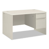 38000 Series Right Pedestal Desk, 48" X 30" X 30", Light Gray-silver
