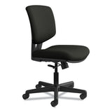 Volt Series Leather Task Chair, Supports Up To 250 Lbs., Black Seat-black Back, Black Base