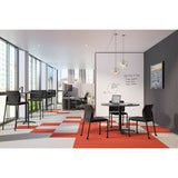 Between Round Table Tops, 36" Dia., Steel Mesh-charcoal