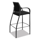 Ignition 2.0 Ilira-stretch Mesh Back Cafe Height Stool, Supports Up To 300 Lbs., Black Seat-black Back, Black Base