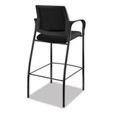 Ignition 2.0 Ilira-stretch Mesh Back Cafe Height Stool, Supports Up To 300 Lbs., Black Seat-black Back, Black Base