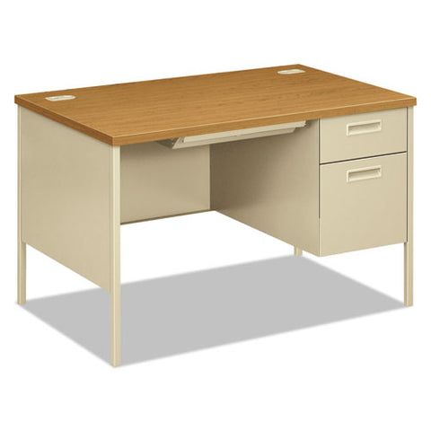 Metro Classic Series Right Pedestal Desk, 48" X 30" X 29.5", Harvest-putty